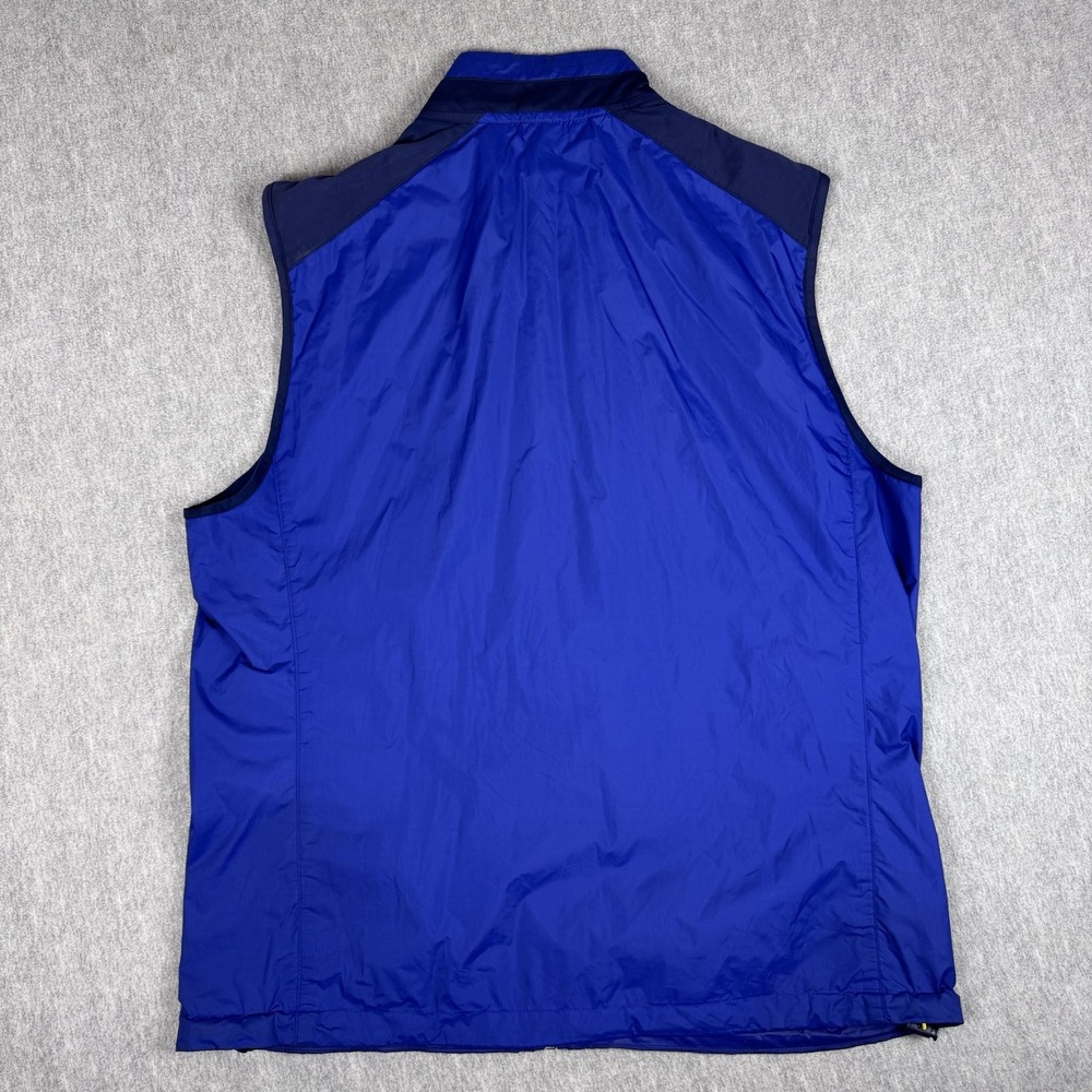 POLO GOLF RALPH LAUREN Vest Mens Medium Blue Windbreaker Water Resistant - Picture 2 of 9